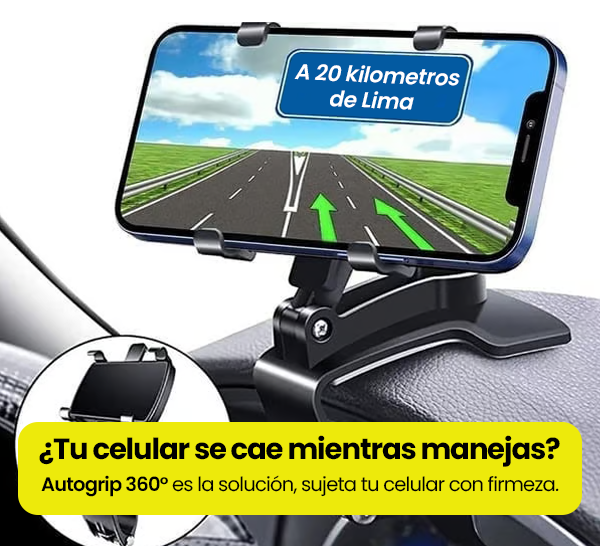 AutoGrip 360 - Soporte Multifunción para Auto