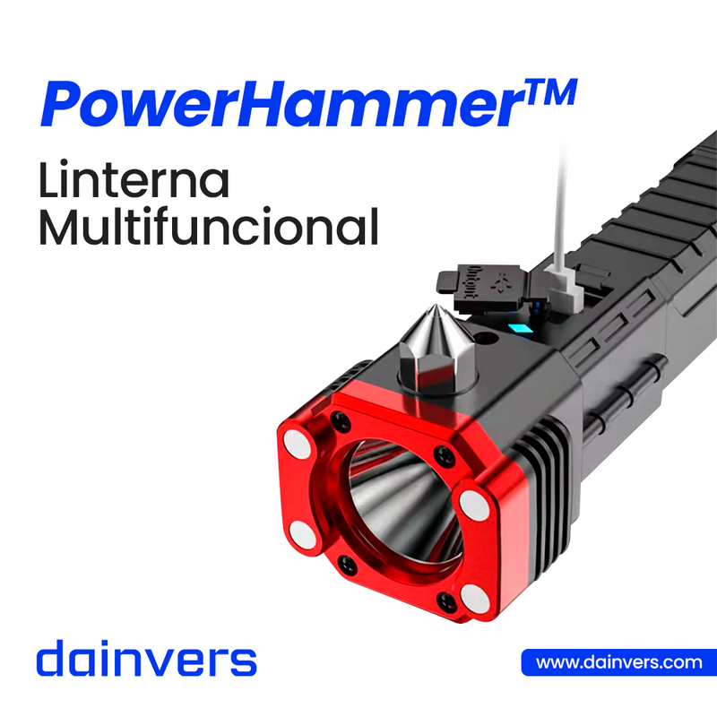 PowerHammer - Linterna Multifuncional